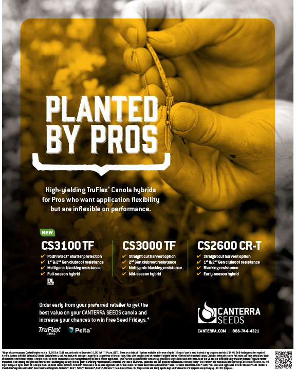 CANTERRA SEEDS - Planted by Pros Print Advertisement